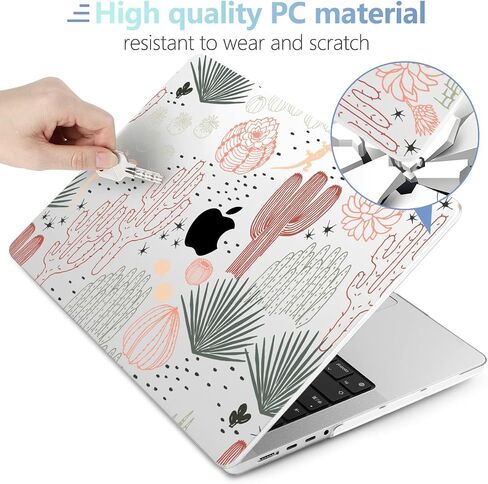 MEEgoodo Case for MacBook Pro 14 inch 2023, Hard Shell with Keyboard & Camera Cover, Compatible with A2918 A2992 A2779 A2442, Astronauts & Alien in Saudi Arabia