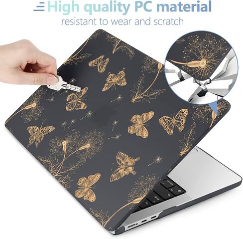 MEEgoodo Case for MacBook Pro 14 inch 2023, Hard Shell with Keyboard & Camera Cover, Compatible with A2918 A2992 A2779 A2442, Astronauts & Alien in Saudi Arabia