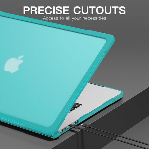 Teryeefi متوافق مع حافظة M3 MacBook Air 15 بوصة A2941 A3114 [إصدار 2023 2024]، هيكل صلب من البلاستيك مع غطاء لوحة المفاتيح ومحول USB C لجهاز MacBook Air الجديد 15.3 بوصة مع معرف اللمس، وردي طباشيري غير لامع in Saudi Arabia