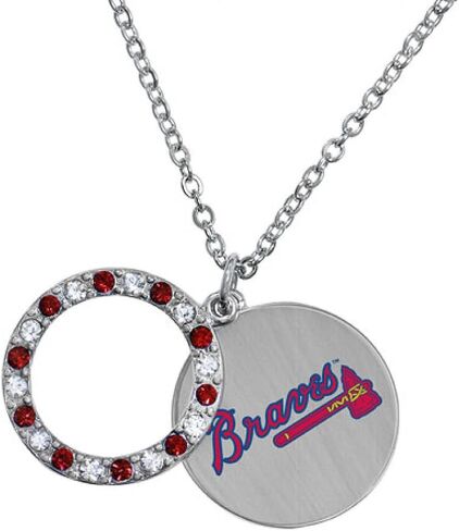 Game Time Offical MLB ATLANTA BRAVES Disc Necklace in Saudi Arabia