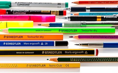 قلم رصاص ميكانيكي من Staedtler Micro Mars Carbon، 0.3 مم، HB، 60 مم × 12 سلسلة (250 03 HB) in Kuwait