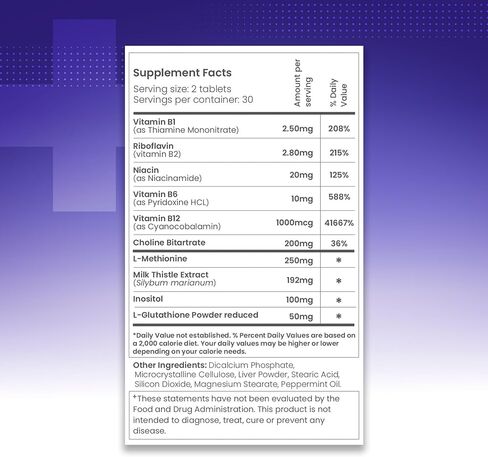 Latin Doctors Liver Supplement with Milk Thistle, Vitamin B12 and B6, Folic Acid, Essential Amino Acids, Niacin, Inositol, and Riboflavin to Support Liver Health, Care and Repair, 60 Capsules in Saudi Arabia