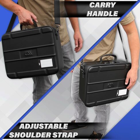 CASEMATIX Wireless Microphone Case Compatible With Eight Wireless Mic System Microphones Up To 10.75" by Sennheiser, Shure and More, Customizable Mic Case For Travel With Strap For Singing or Karaoke in Saudi Arabia
