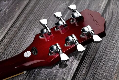 Musiclily Economy 3L3R Roto Style مولفات الجيتار المختومة رؤوس الماكينة ضبط أوتاد المفاتيح لمجموعة Epiphone Les Paul SG ES، زر حجر المفاتيح أسود in Saudi Arabia