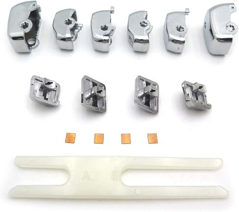 HTTMT MT420-002- أغطية أزرار تحكم يدوية سوداء للدراجات النارية متوافقة مع موديلات Softail H-D 2011 (باستثناء '11 FLSTSE) in Saudi Arabia