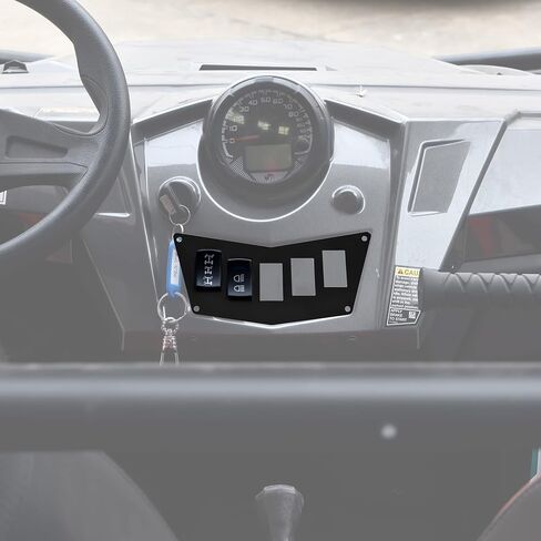 لوحة مفاتيح وحدة التحكم SAUTVS لـ Polaris RZR 570 800 900XP 2008-2014، لوحة لوحة مفاتيح سوداء لـ Polaris RZR 800 800S 900XP 570 (قطعة واحدة) in Saudi Arabia