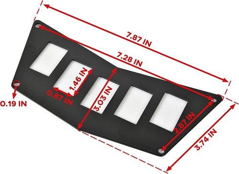لوحة مفاتيح وحدة التحكم SAUTVS لـ Polaris RZR 570 800 900XP 2008-2014، لوحة لوحة مفاتيح سوداء لـ Polaris RZR 800 800S 900XP 570 (قطعة واحدة) in Saudi Arabia