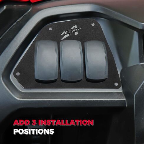KEMIMOTO Switch Plates Compatible with 2019+ Talon 1000R Talon 1000X 2020+1000X-4 Accessories Premium Aluminum Drivers Side Switch Panel in Saudi Arabia