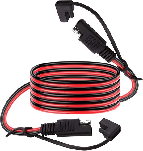 iGreely SAE كابل تمديد 16 قياس 30 قدم 9 متر SAE إلى SAE كابل تمديد سريع قطع الأسلاك تسخير 16AWG SAE موصل SAE التوصيل للسيارات RV دراجة نارية لوحة للطاقة الشمسية السيارات جرار 9M in Kuwait