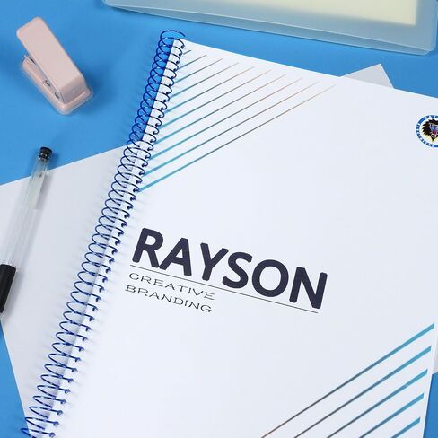 Rayson MTSBRM4116 Metal Coil Spiral for Binding, 4:1 Pitch, 48-Loops, 5/8" Spiral Binding Coil Metal, Multicolor & Pack of 100 in Saudi Arabia