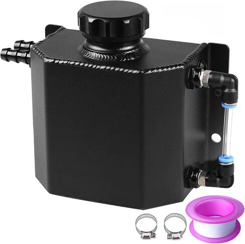 خزان خزان سائل التبريد خزان تجاوز سائل التبريد، خزان تجاوز المبرد العالمي سعة 1 لتر، خزان خزان مضاد للتجمد لاسترداد سائل التبريد من الألومنيوم in Kuwait