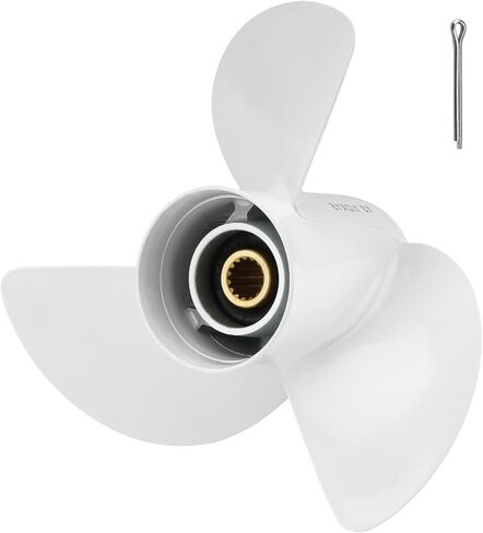 مروحة خارجية للقارب من الألومنيوم Youx Moto 13.5 x 15-K 6E5-45947-00-EL لـ Yamaha 60HP 70HP 75HP 80HP 85HP 90HP 115HP 130HP، 15 سنًا RH (3 شفرات) in Kuwait