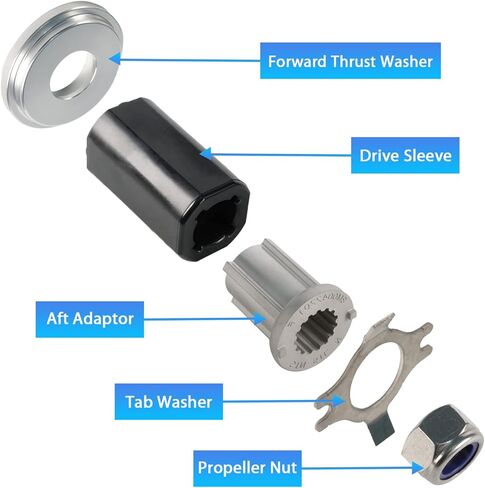 835257Q1 Flo-Torq II Hub Kit مناسبة لميركوري 135-300 HP، Mercruiser Alpha Bravo One Drives، بديل لمجموعة Quicksilver Flo Torq II Hub in Kuwait