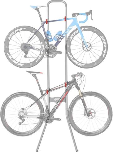 رف تخزين الدراجة CXWXC 2 (الحد الأقصى 120 رطل) - حامل الدراجة الجداري الجاذبية - مرآب الدراجة القابل للتعديل بالكامل، المنزل أو الشقق - حامل الدراجة العمودي للطرق والجبال والدراجات الهجينة in Kuwait