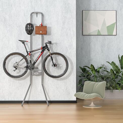 رف تخزين الدراجة CXWXC 2 (الحد الأقصى 120 رطل) - حامل الدراجة الجداري الجاذبية - مرآب الدراجة القابل للتعديل بالكامل، المنزل أو الشقق - حامل الدراجة العمودي للطرق والجبال والدراجات الهجينة in Kuwait