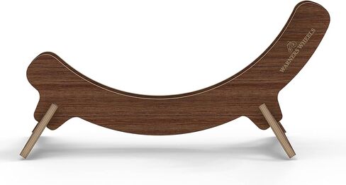 حامل دراجة داخلي من خشب الجوز، أرضية حامل دراجة خشبية قابلة للتعديل - حامل دراجة فردي لتخزين الدراجة الداخلية الأنيقة في المرآب أو الشقة أو المنزل أو المتجر - لا يتطلب أدوات in Kuwait