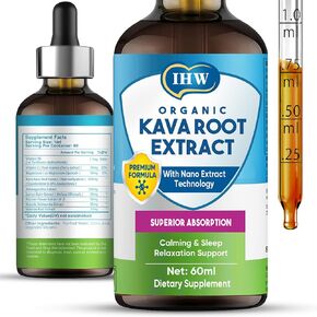 IHW-2 fl oz-kava kava extract extract ، و kava مستخلص الكافا عالي التركيز لدعم الحالة المزاج