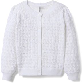 Janie and Jack Girls' Pointelle Cardigan (Toddler/Little Big Kid)