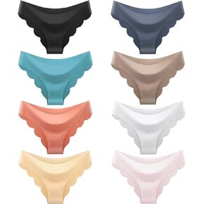 Teen Girls Seamless Bikini Underwear Big Girls Panties Hipster Underwear No Show Multipack.