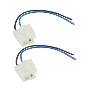 Universal Electric Cooling Fan 2 Terminal Pigtrain Plug Plud Automotive Automotive Automotive Complication Harnectors ، 2pcs موصل