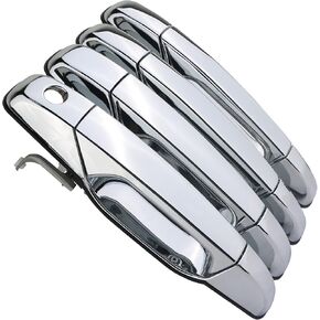 APPERFiT Exterior Door Handle (Upgraded) Chrome Compatible with 2007-2013 Chevy Chevrolet Silverado Suburban Tahoe Avalanche, GMC Sierra Yukon, Cadillac Escalade Replaces 22738721 22738722 22738725