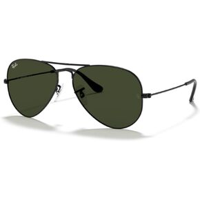 Ray-Ban RB3025 Metal Aviator Sunglasses for Men for Women + Bundle with Designer Iwear Eyewear Care Kit