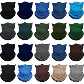 20pcs تبريد العنق gaiter للرجال نساء gator الوجه قناع scart تغطية التنفس balaclava bandana حماية الشمس