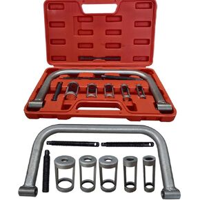Car Valve Spring Compressor, Auto Valve Spring Removal Tool, 10PCS C Clamp Service Kit for ATV, Car, Motorcycle, Small Engine Vehicle Equipment