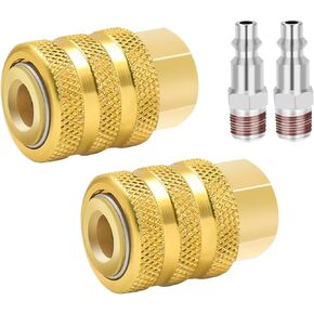 Air Chuck 2 Pack Closed Flow Tire Air Chuck Lock On 1/4 FNPT Quick Connect