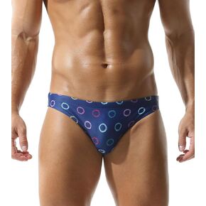 Mens Sexy Bikini Swimwear Camouflage Triangle Swim Trunks for Men 2" Stylish Swim Briefs