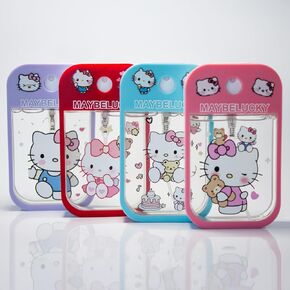 24 Bundle Kitty Set of 4 Hydrating Deodorizing Antibacterial Hand Sanitizer Spray Mist Non-Drying Compact Travel/Pocket Friendly Cute Kawaii Kitty Bundle For Women, Girls, Teens