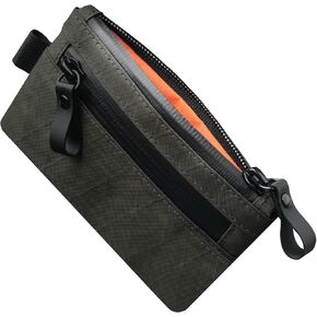 ALPAKA Zip Pouch Black X-Pac- RFID-Blocking Small Cash and Card Zip Wallet with Carbon Neutral, Weatherproof Fabrics, YKK Zipper, EDC Pouch for Men Travel