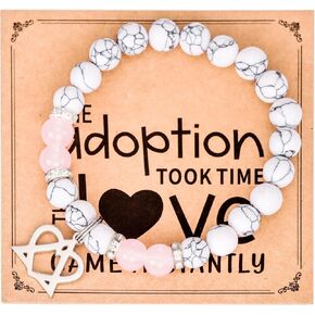 Kivosliviz Adoption Bracelet for Celebration Mom Adoptive Family Women Day Symbol Ornament Gifts Foster Mom Jewelry