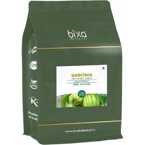 Bixa Botanical Garcinia (Garcinia Cambogia) استخراج جاف - 60 ٪ CA -HCA بواسطة HPLC | حزمة 1 كجم | الملحق العشبي الايورفيدا | خالية من الغلوتين ، غير المعدلة وراثيا ، نباتي ، 100 ٪ نقية.