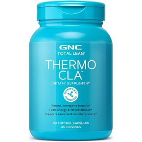 GNC Total Lean Thermo CLA | قم بتغذي الطاقة والاستقلاب الدهون ، ويدعم ممارسة الرياضة واستعادة العضلات | 90 كبسولات Softgel