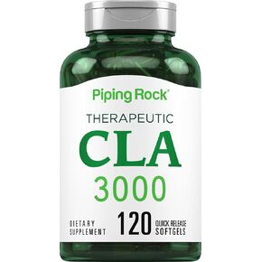 أنابيب صخور CLA مكملات | 3000mg | حمض اللينوليك مترافق | 120 SoftGels | غير المعدلة وراثيا ، خالية من الغلوتين
