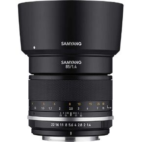 ساميانغ عدسة مقربة MK2 85 ملم F1.4 محكمة الغلق لكاميرات كانون اي اف (MK85-C)