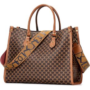 Ibfun Women Satchel Handbag Presy Leather Leather Top Handle Breving Loot