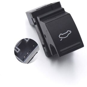 Ruiwen VWTS016 Trunk Tailgate Switch Button Button Black متوافق مع VW Jetta Polo Scriocco 2010 2011 2012 2014 2015 2015 2017 2018 2019 2020