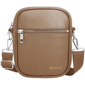 Small Crossbody bag for men shoulder bag mens purse satchel Pu leather messenger bag