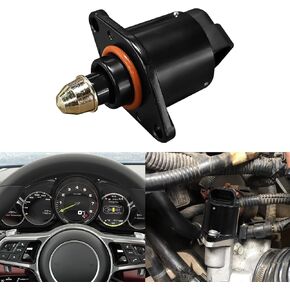 Car Idle Speed Control Valve, Chrome Globe Valve, 2 Ports, SAE Outlet, Flange Inlet, Chrome Finish, Automotive Fuel Injection Idle Air Control Valve