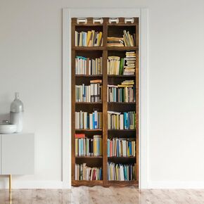 jejeloiu 34 "x80" كتب الباب الستار لخصوصية المدخل للأطفال عتيقة مكتبة الكتب الرف