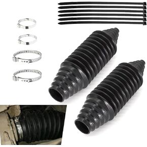 2 PCS رف السيارة وحذاء جناح ، مجموعة قفص كرات التوجيه ، مجموعة التمهيد الداخلية لربط القضيب ، Universal لإكسسوارات السيارات (أسود)
