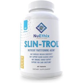 تركيبات Nuethix slin-trol ، حبوب عملاء التخلص من الجلوكوز للرجال والنساء ، مكمل تقسيم المغذيات مع polynicotinate الكروم ، والجليكين ، امتصاص الكربوهيدرات الفعال ، غير المعدلة وراثيا ، 60 حصة