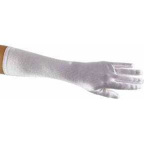 Greatlookz Showstopper Shiny Satin Elbow Length Gloves for Girls
