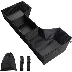 Under Seat Storage Truck Tool Box Compatible with Dodge Ram 1500 Crew Cab 2019-2024, Foldable Underseat Organizer for Dodge Ram 1500 Crew Cab Accessories, for New Body Style,Not for Quad Cab