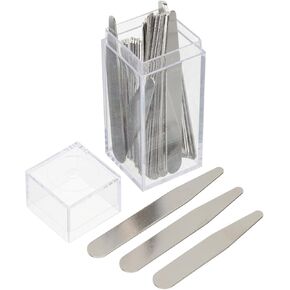 COHEALI Metal Collar Stays for Men: 40 Piece Stainless Steel Dress Shirt Collar Inserts in 3 Sizes for Crisp and Neat Look