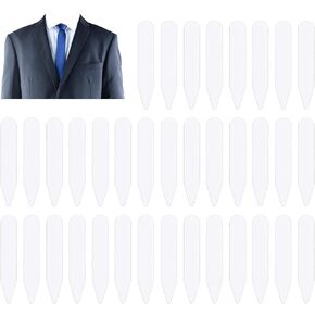 90pcs Dress Shirt Inserts, Plastic Shirt Stiffeners Invisible Polo Inserts Bendable Shirt Support Men's Stays for Dress Shirts