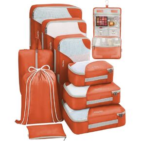 Travel Organizer T3V2 (6+4) 10-Piece Orange OH