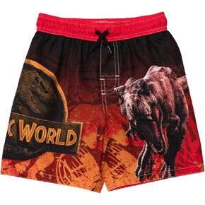 Jurassic World Park Dinosaur UPF 50+ Swim Trunks Little Kid Sizes (4-7-8)